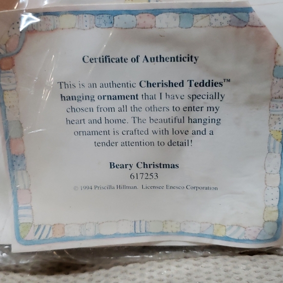 Cherished Teddies, Beary Christmas - Picture 4 of 7